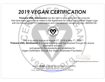 VEGAN CERTIFICATION